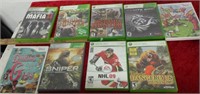 XBO 360 video Game Lot