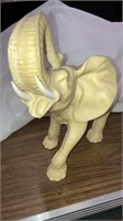 Large elephant figurine Italy 10-1/2” tall