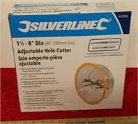 8" Adjustable Hole Cutter  New in box
