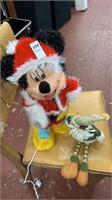 Mickey Mouse Christmas decor and Santa