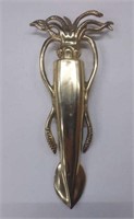 Brass Squid Figure 12" Long (heavy)