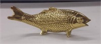 Brass Coy Fish Figure 8.5"x3.5" Tall
