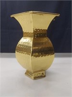 10" Tall Brass Pedestal Vase
