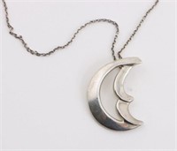 Tiffany & Co Paloma Picasso Sterling Moon Necklace