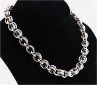 Sterling Chain Link Toggle Necklace