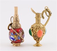 Persian Style 14k Gold Pendants