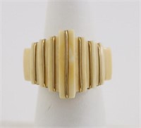 14K Gold Deco Style Ring