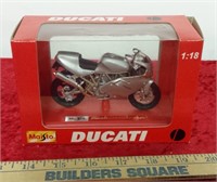 Ducatti Motorcycle Die Cast Model