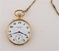 14 K Gold Schaffhausen Pocket Watch