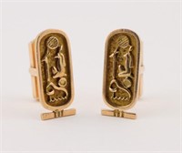 Egyptian Gold Cufflinks