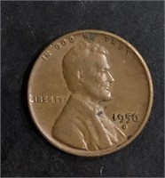1956-D LINCOLN WHEAT BACK ONE CENT PENNY