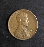 1958-D LINCOLN WHEAT BACK ONE CENT PENNY