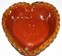 2004 Foltz Impressed Heart Design Heart Dish,