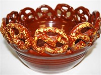 1999 Foltz Hand Turned Pretzel Bowl,