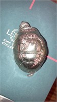 Lenox Kirk steiff pewter mini turtle 2” long