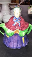 England lady teapot w/ creamer and sugar