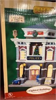 Lemax Christmas lighted police precinct