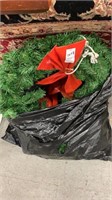Bag full of Christmas wreaths
