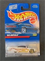 NIB 1998 Hot Wheels '59 Impala White #1000