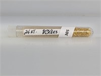 Vial of 24KT Pure Gold Flakes