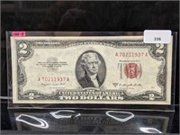 1953-B Red Seal $2 Bill