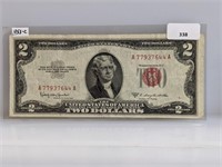 1953-C Red Seal $2 Bill