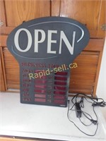 Open Sign