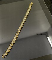 Gold plated sterling silver bracelet