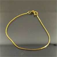 Gold plated sterling silver bracelet