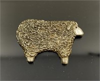 Large sterling silver sheep pin by Breakell