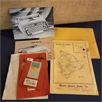 Vintage Camera-Typewriter Literature