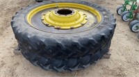 320/90R50 Tire on John Deere Rims