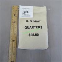 US Mint Quarters - Louisiana $25.00 sealed bag