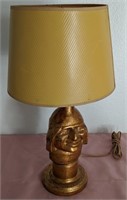 703 - VINTAGE TABLE LAMP W/ SHADE 20"H