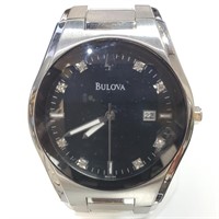 $400  Like New, Bulova Men'S Diamond Watch