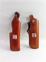 2 LEAHTER HOLSTERS: BIANCHI 22 AUTO #89 AND