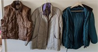 703 - PUFFY VEST & 2 JACKETS