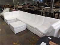 J & m LEGO 7 PIECE SECTIONAL SOFA IN WHITE