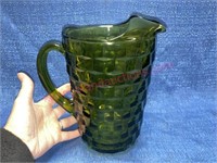 Green American Fostoria pitcher
