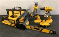 Assorted DeWalt Battery Powered Tools