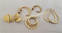 5 pair pierced earrings