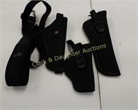 Lot rifle sling and asst. Holsters