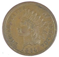 A 2nd AU 1864-L Indian Cent