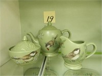 Pfaltzgraff Winterwood Dark Green - Teapot, Sugar