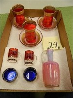 (2) Flash Ruby 1893 World's Fair Miniature Mugs,