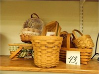 (8) Longaberger Baskets - (3) Woven Memories,