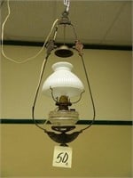 Victorian Cottage Lamp w/ White Shade