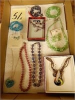 Misc. Costume Rhinestone Jewelry w/ (1) Vintage -