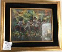 703 - 22" X 26" FRAMED, SIGNED E. WEIR PAINTING