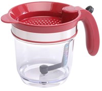NEW Curtis Stone Gravy & Fat Separator, Red
•